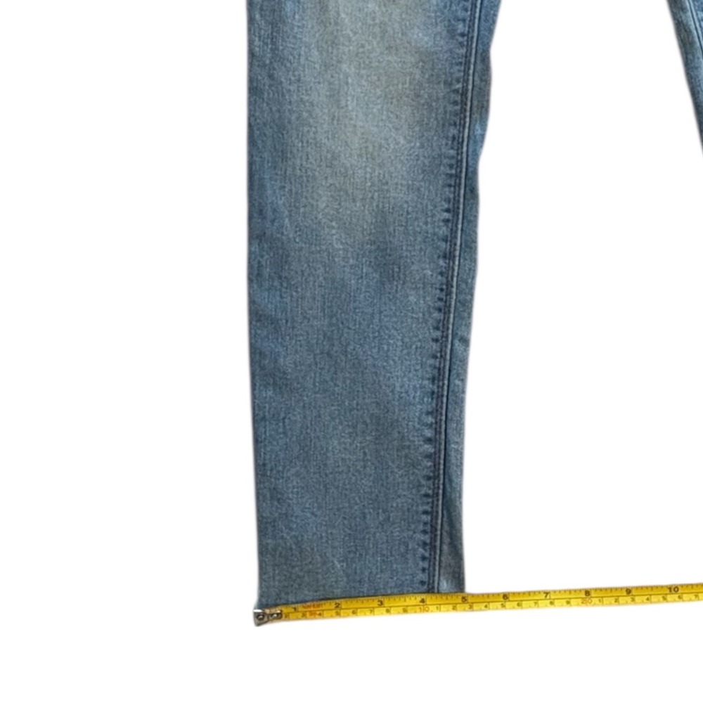 Express Ultimate Legging Jeans Size 2 Light Wash Skinny Mid Rise Raw Hem Stretch - Picture 5 of 7